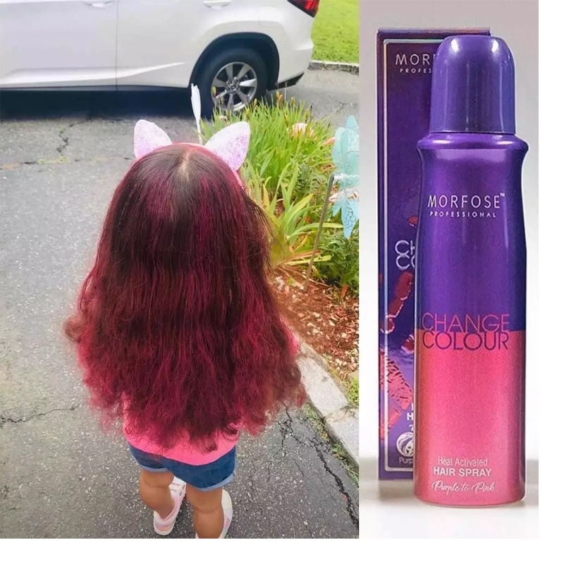 Buy Morfose Professional Change Colour Hair Spray (Purple to Pink) Turkish  Brand150ml Online at Best Price in Nepal: OKDam