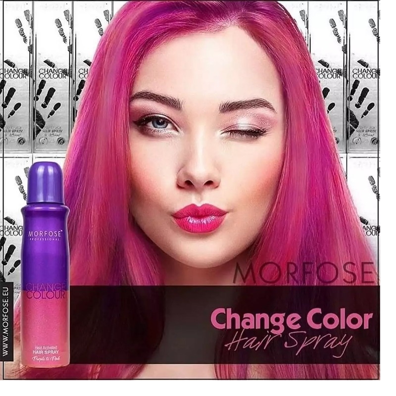 Buy Morfose Professional Change Colour Hair Spray (Purple to Pink) Turkish  Brand150ml Online at Best Price in Nepal: OKDam