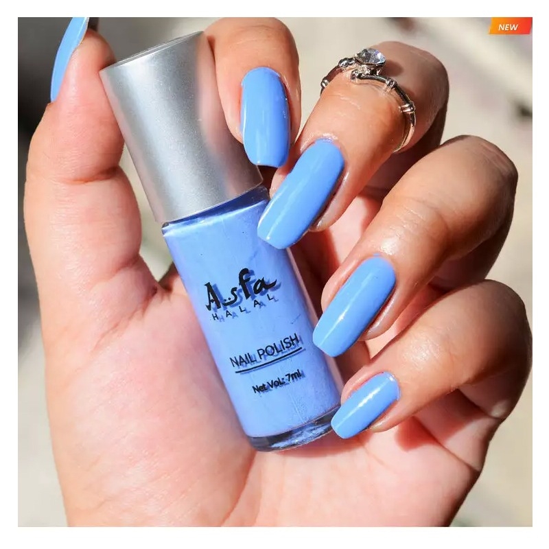 Buy Asfa Halal Hi Shine Nail Polish Blue Bounty 020 7ml Online at Best Price in Nepal: OKDam Buy Asfa Halal Hi Shine Nail Polish Blue Bounty 020 7ml Online at Best Price in Nepal: OKDam