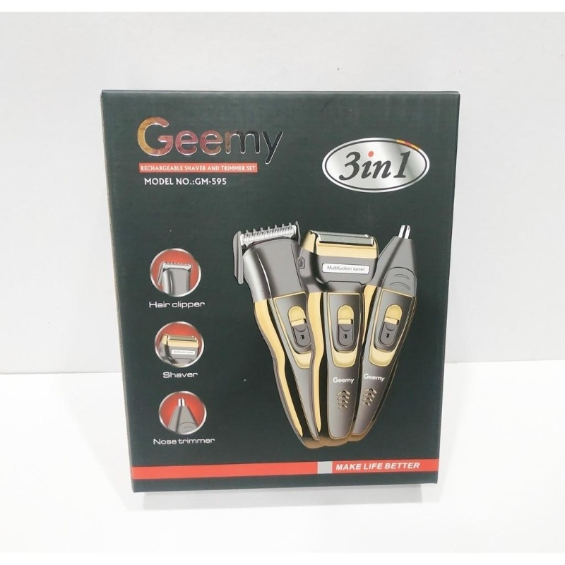 Buy 3 in 1 Rechargeable Geemy Shaver & Trimmer Online at Best Price in Nepal:  OKDam