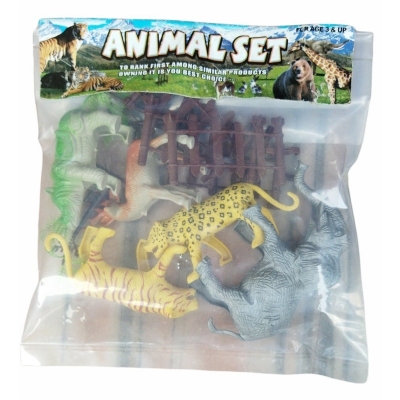 Animal Toy Figure Set for Kids , Mini Animal World Zoo Model Figure Action Toy Set Collection Toy for Kids