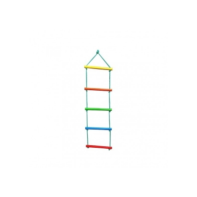 5 Step Climbing Wooden Rope Ladder Kids ab-07