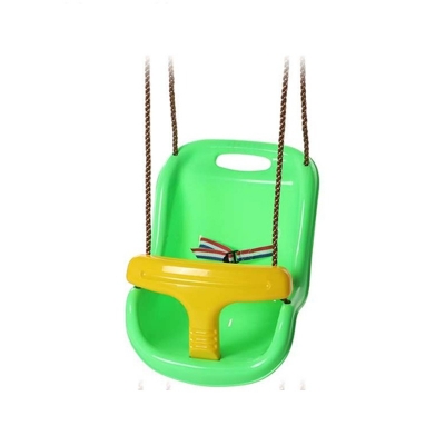 Baby Garden Plastic Swing Chair with Rope - Green