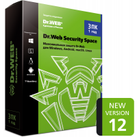 Dr. Web Security Space- 3 PC 1 year