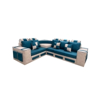 Blue Corner Sofa Set